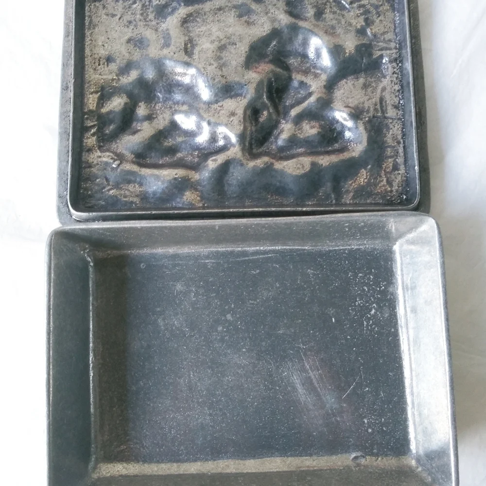Vintage Cherubs Pewter Trinkets Box